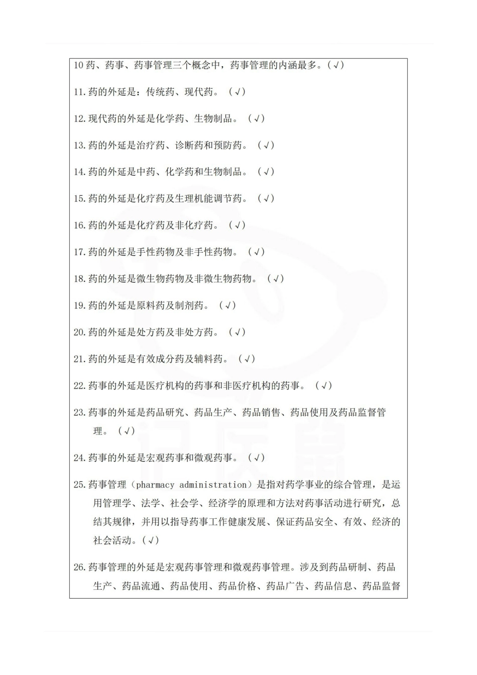 医学学科：药事管理学—题库A.pdf_第2页