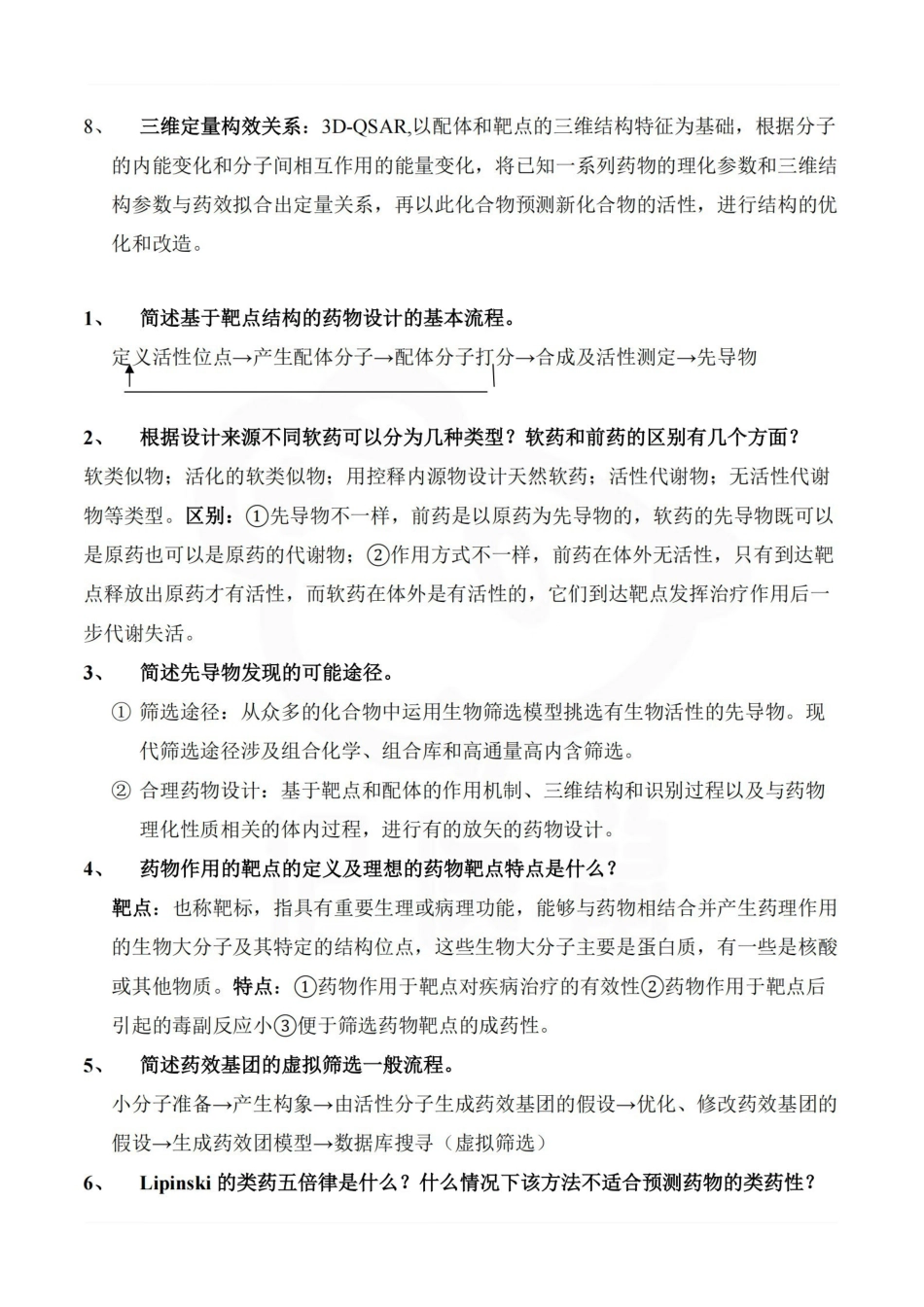 医学学科：药物设计学—考点汇总.pdf_第2页