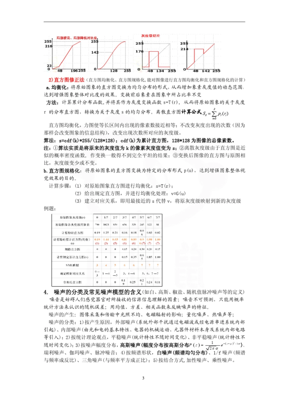医学学科：医学图像处理—复习提纲.pdf_第3页