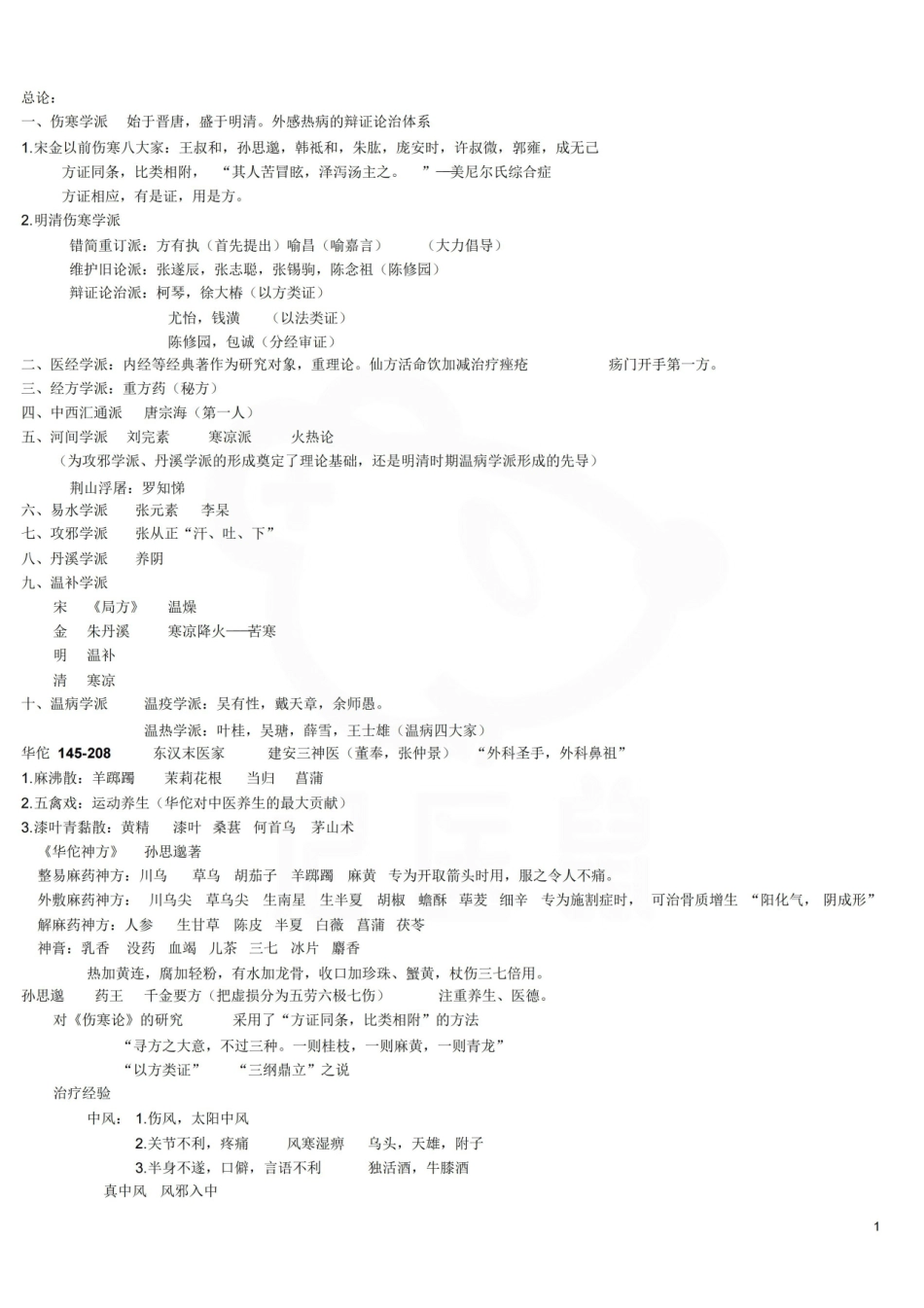医学学科：中医各家学说—汇总.pdf_第1页
