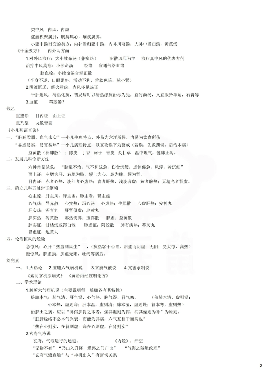 医学学科：中医各家学说—汇总.pdf_第2页