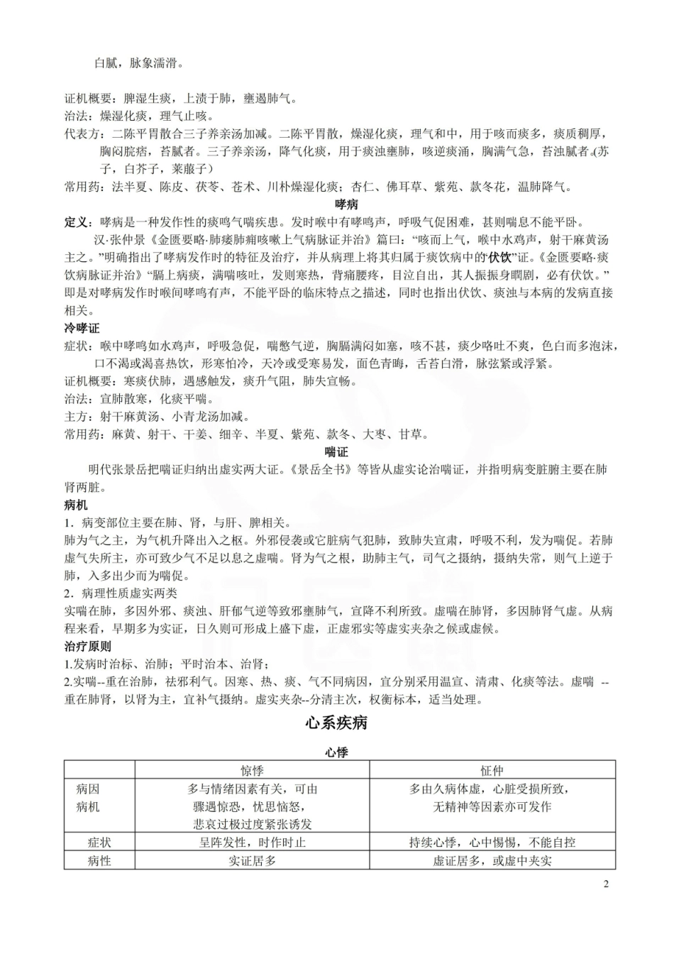医学学科：中医内科学—笔记.pdf_第2页