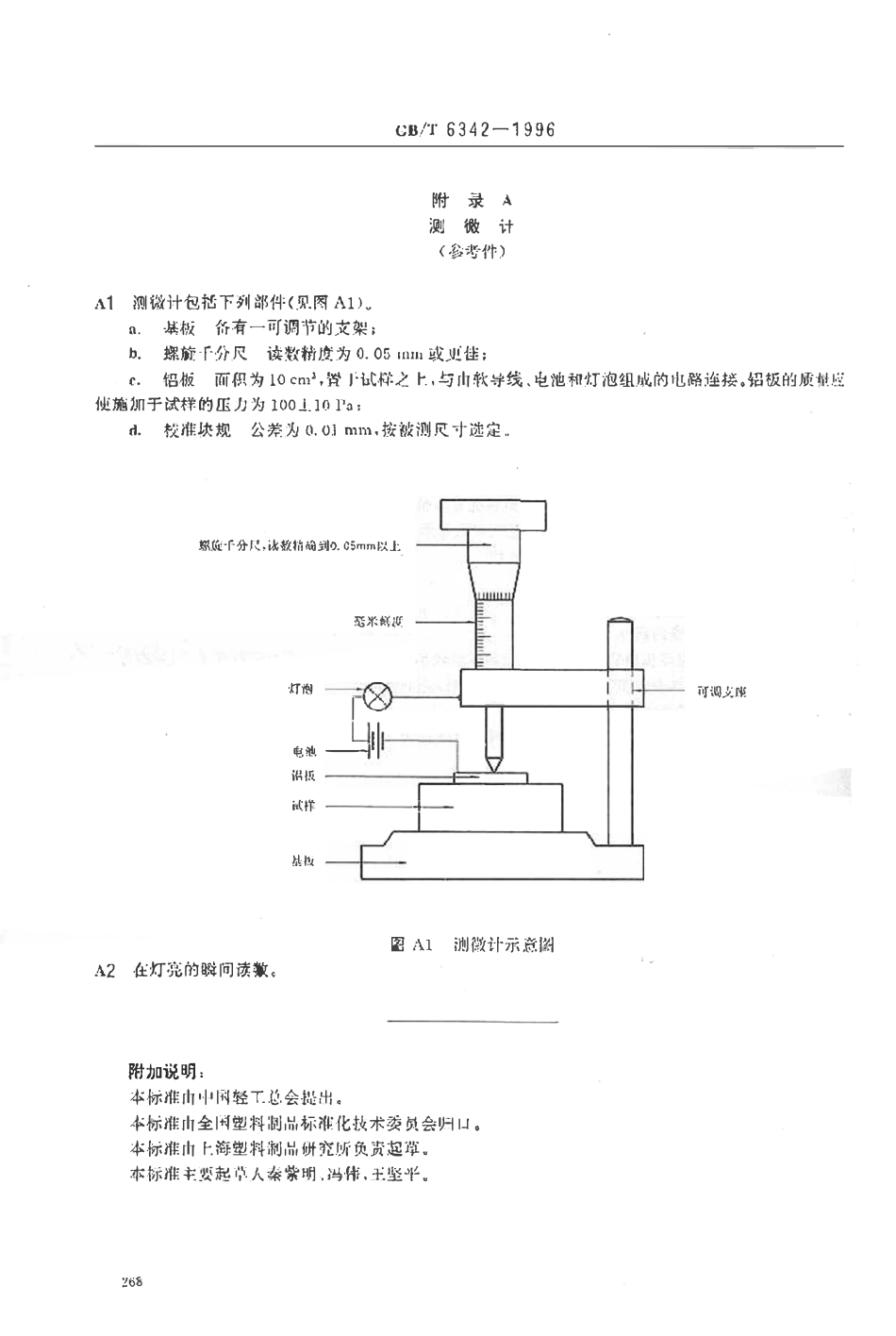 GBT 6342-1996 泡沫塑料与橡胶线性尺寸的测定.pdf_第3页