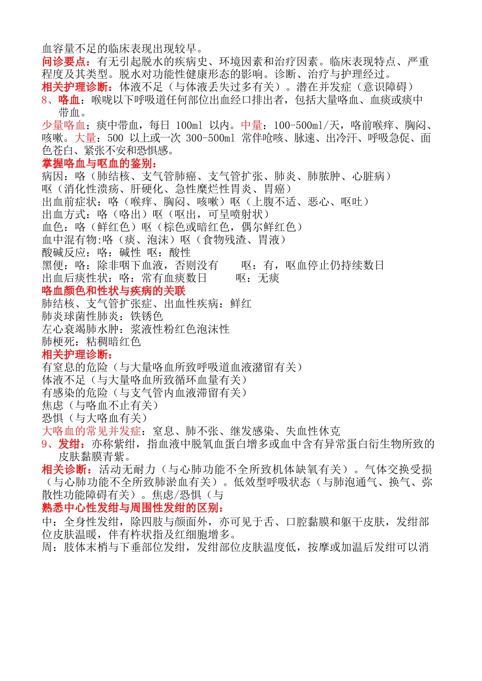 医学：《健康评估》重点知识点整理复习.docx_第3页