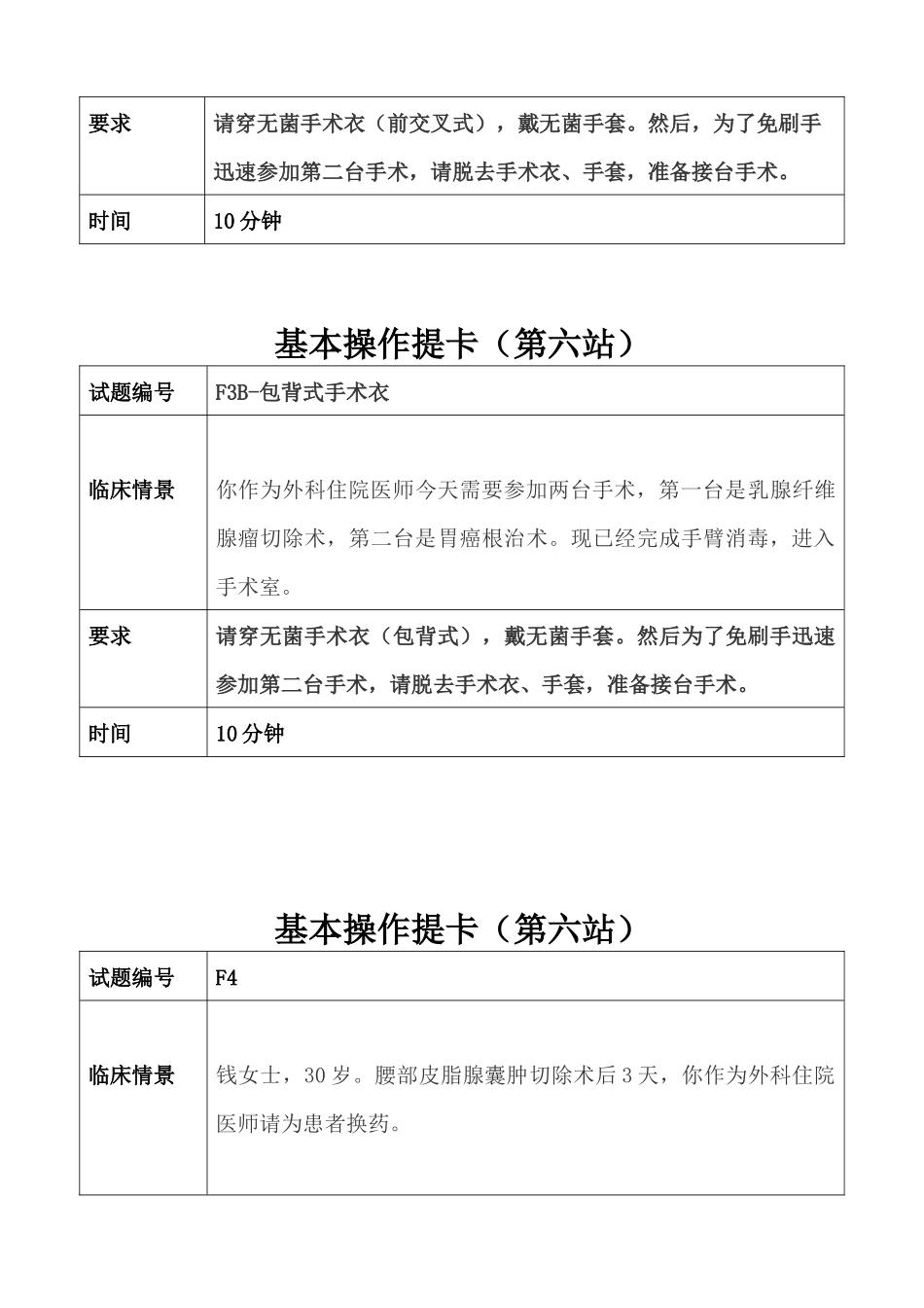 医学：F第六站试题卡、评分标准.docx_第2页