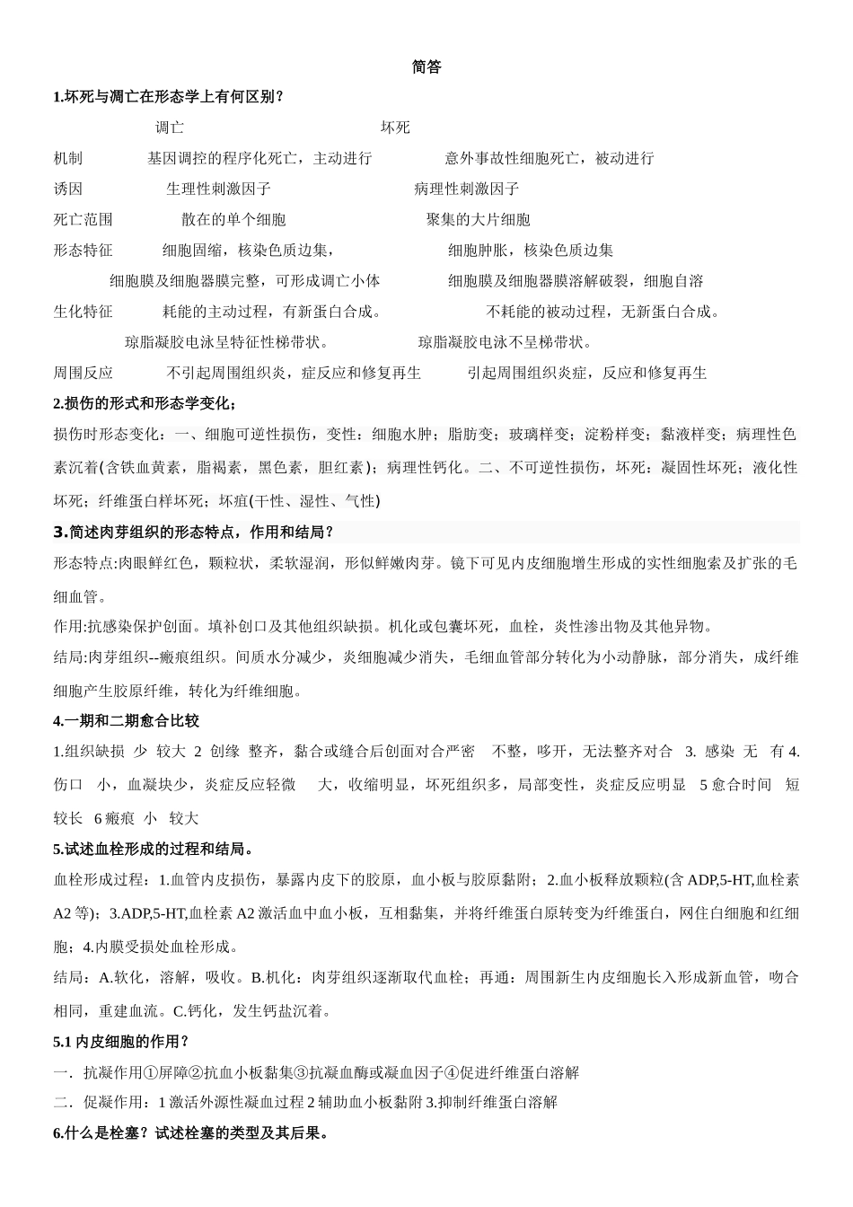 医学：病理期 简答.doc_第1页