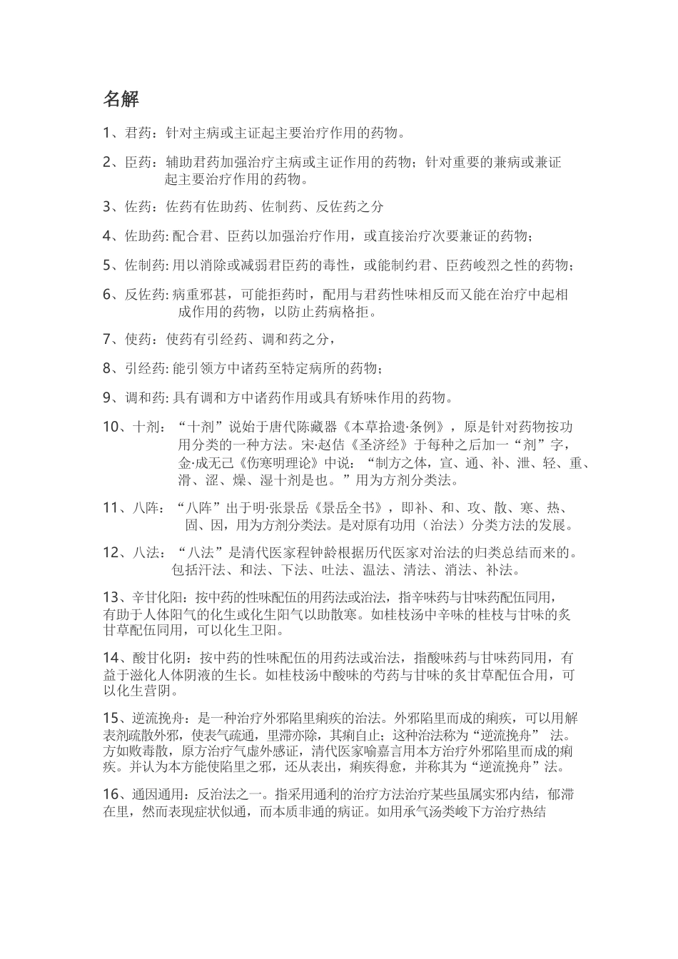 医学：方剂学重点复习资料(完美版).docx_第1页