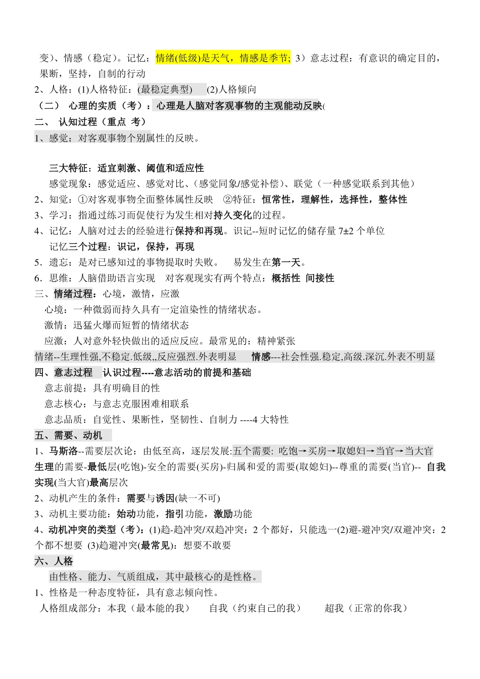 医学：2016医学心理学彩色笔记.pdf_第2页