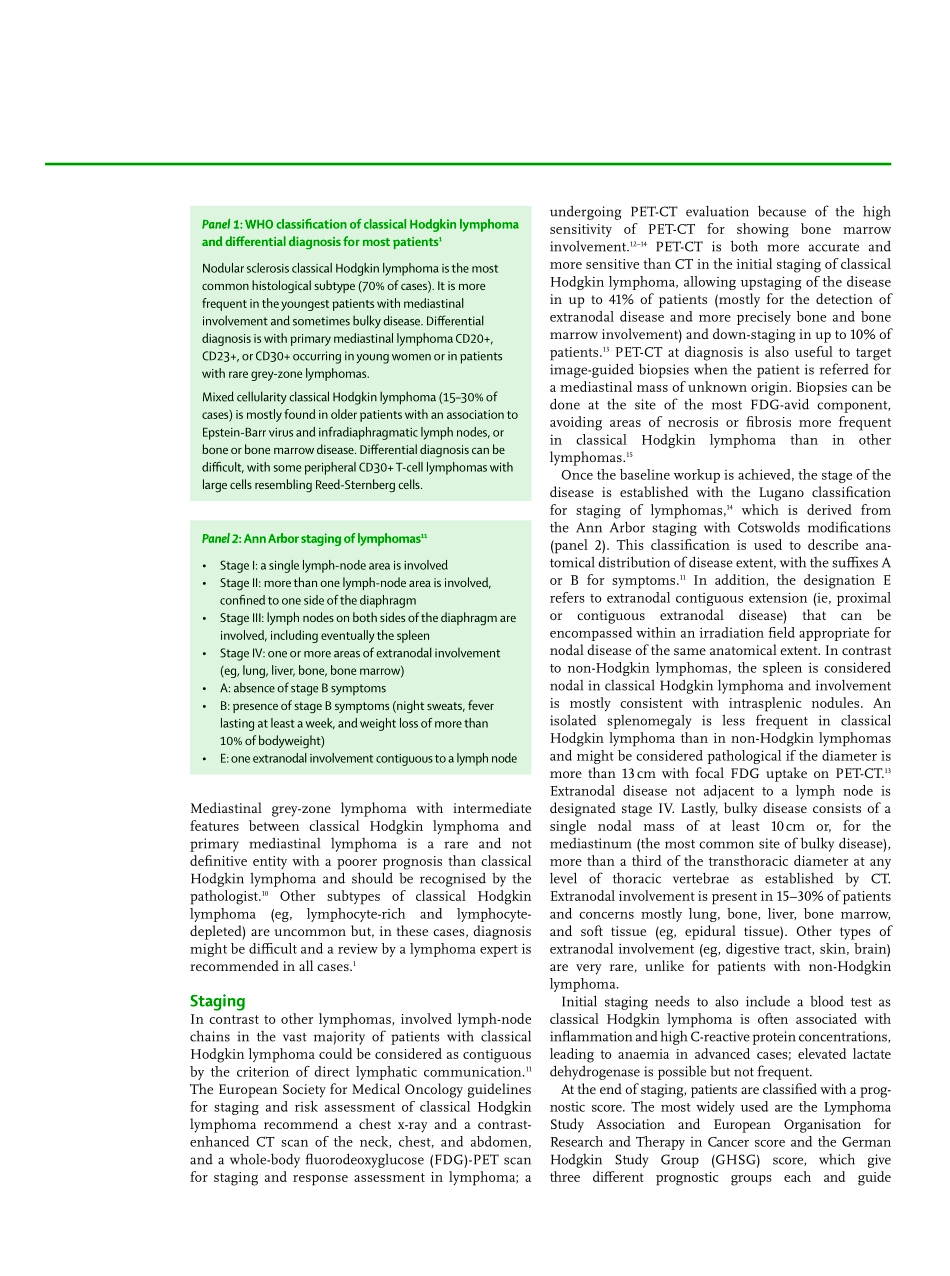 医学：经典霍奇金淋巴瘤 Classical Hodgkin lymphoma.pdf_第2页