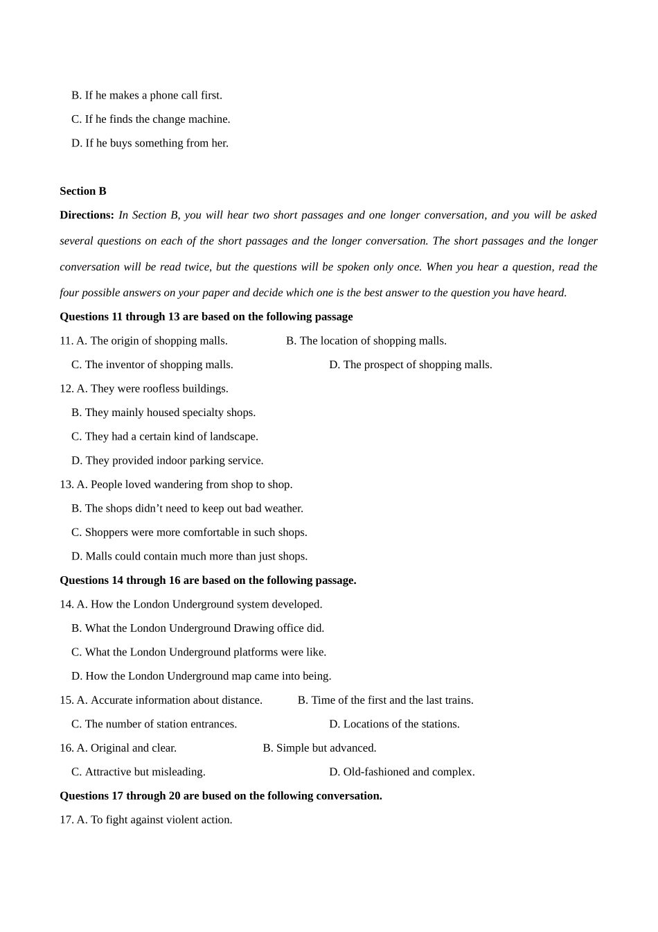 01-备考2025年新高考英语听力训练（上海专用）（考试版）.docx_第2页