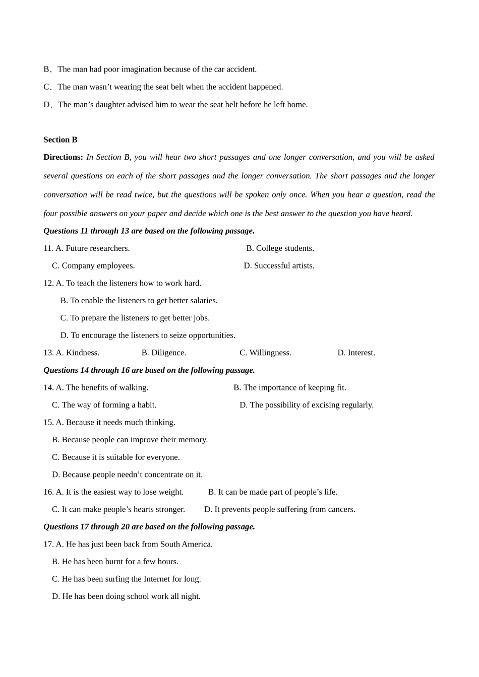06-备考2025年新高考英语听力训练（上海专用）（考试版）.docx_第2页