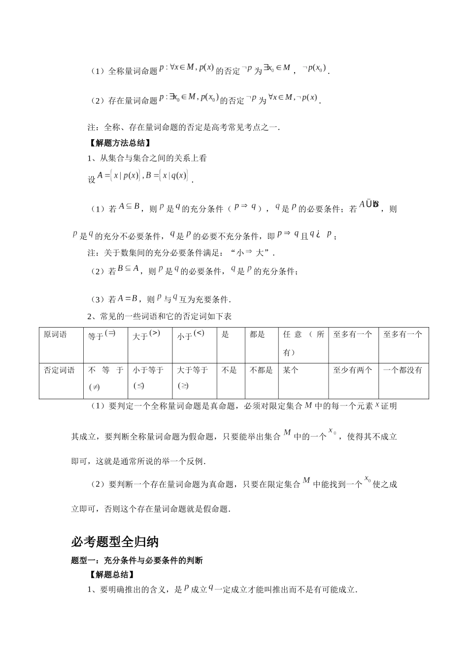 2025高考数学必刷5000题-第02讲 常用逻辑用语（教师版）.docx_第2页