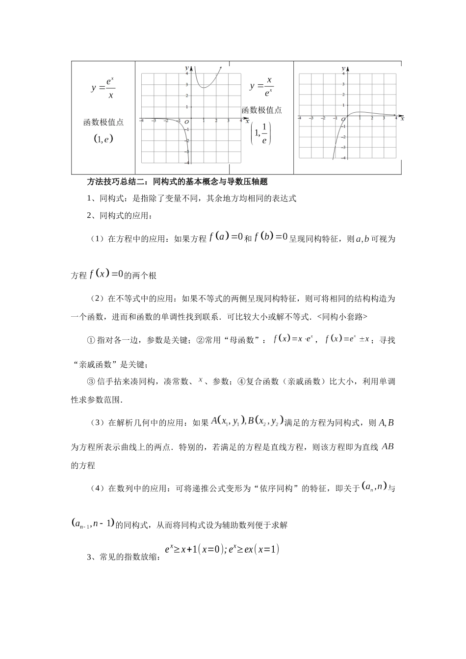 2025高考数学必刷5000题-第26讲 导数同构（教师版）.docx_第2页