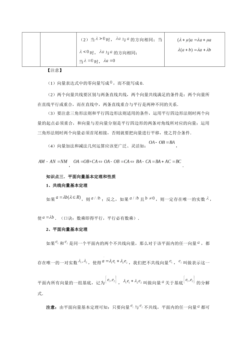 2025高考数学必刷5000题-第35讲 平面向量的概念与坐标运算（教师版）.docx_第2页