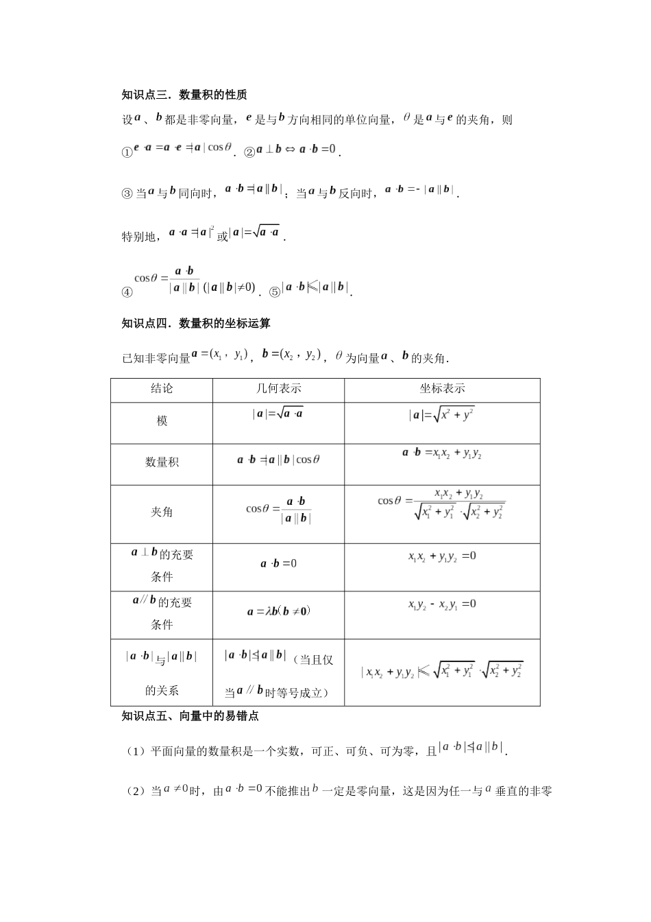 2025高考数学必刷5000题-第36讲 平面向量的数量积及运算（教师版）.docx_第2页