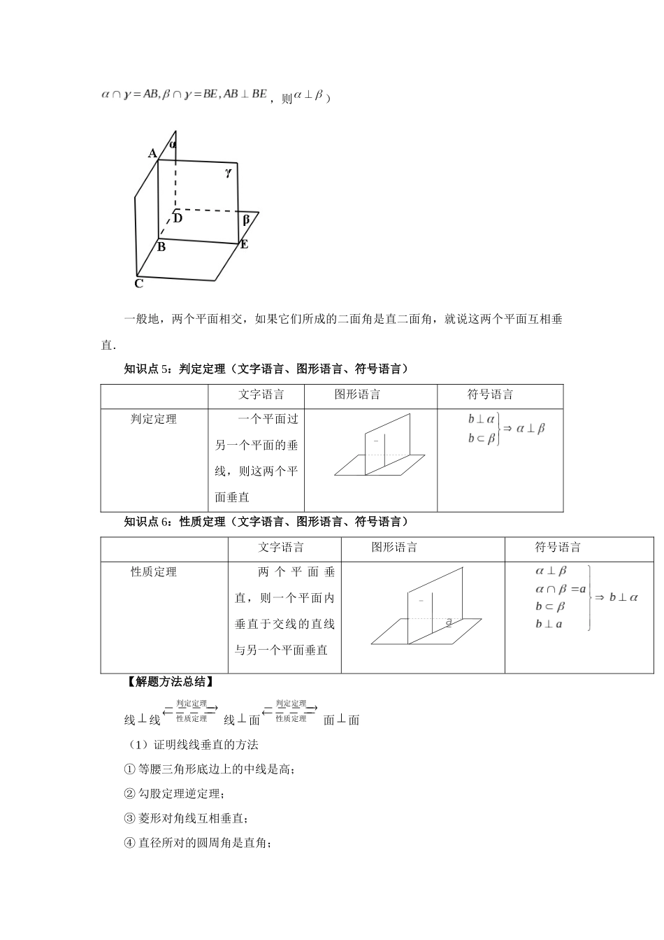 2025高考数学必刷5000题-第49讲 直线、平面垂直的判定与性质（教师版）.docx_第3页