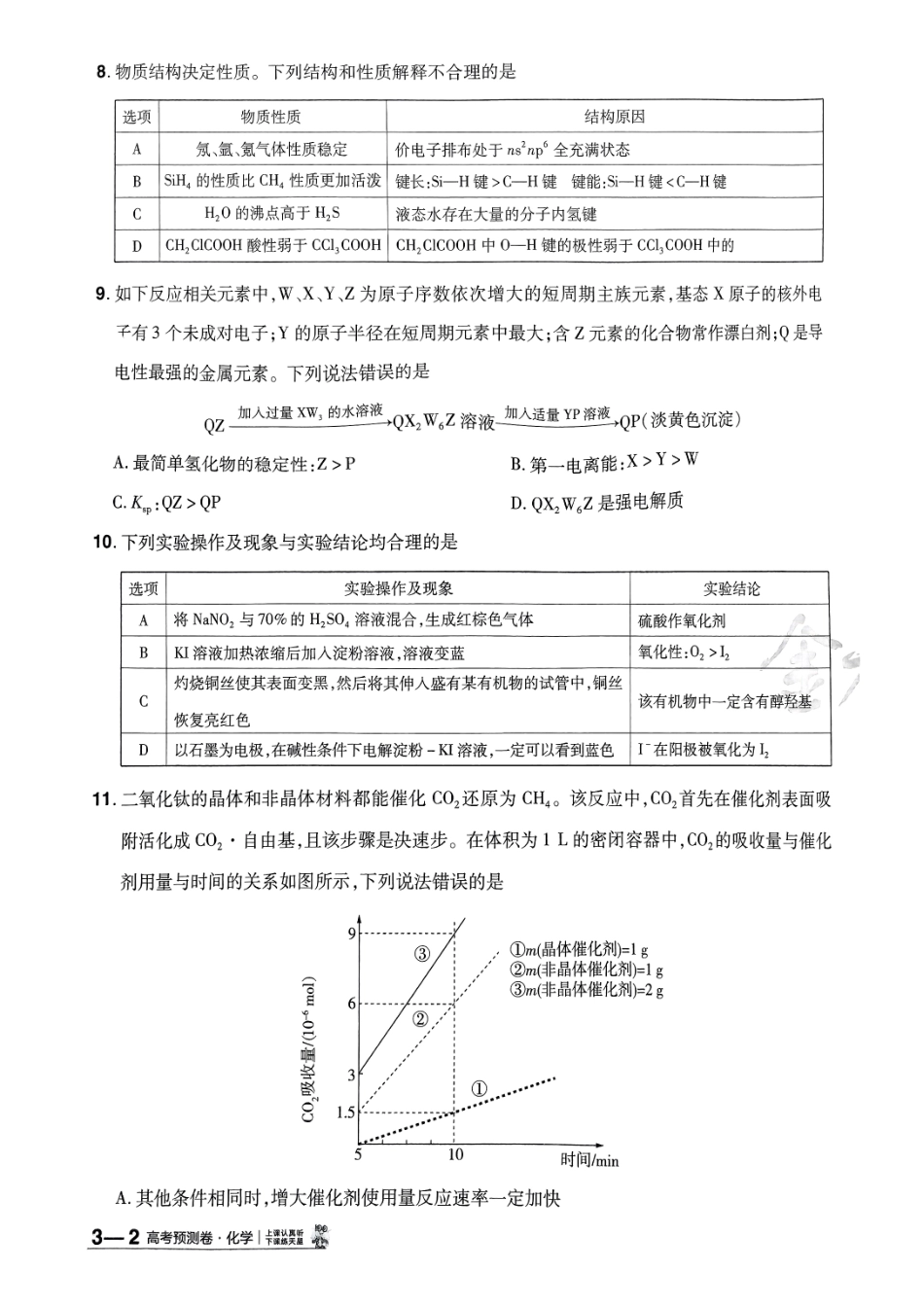 2025金考卷高考预测卷化学试卷三（新教材）.pdf_第3页