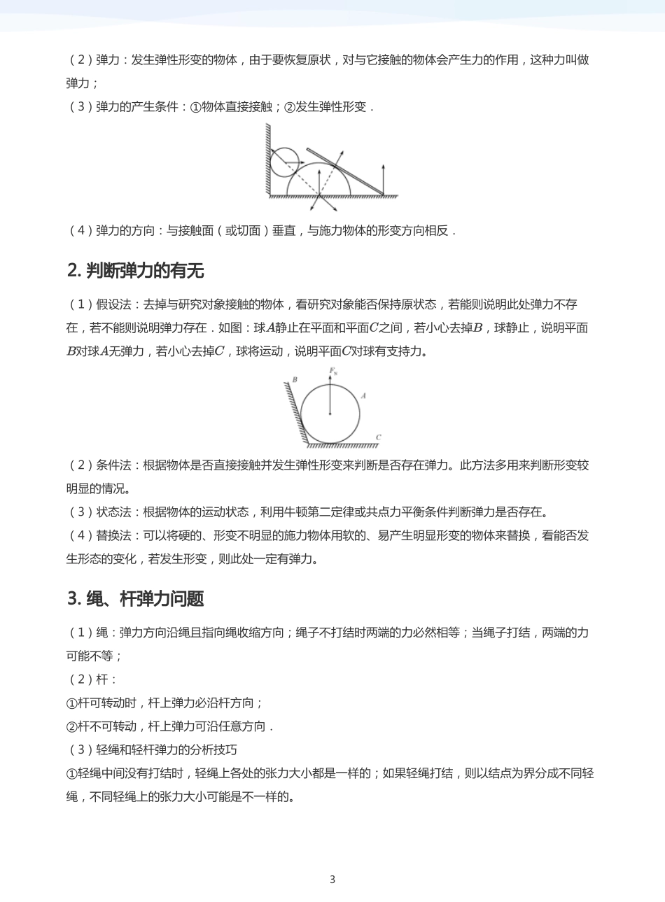 2025学而思（XES）高中物理讲义高三暑期一轮-2相互作用力-讲义（学生版）.pdf_第3页