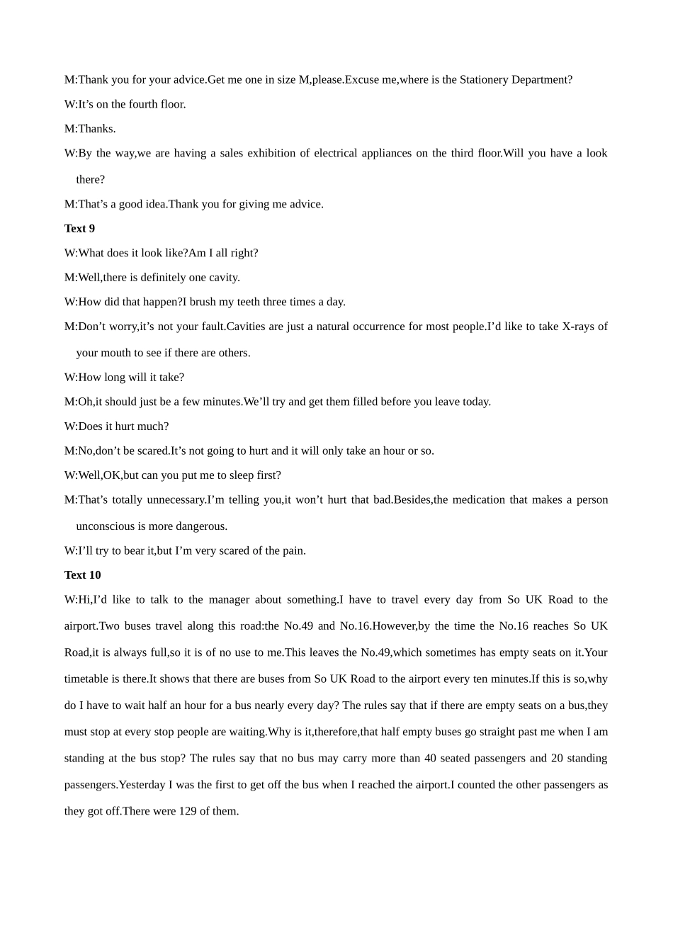 高考英语听力模拟训练 04(答案和听力原文).docx_第3页
