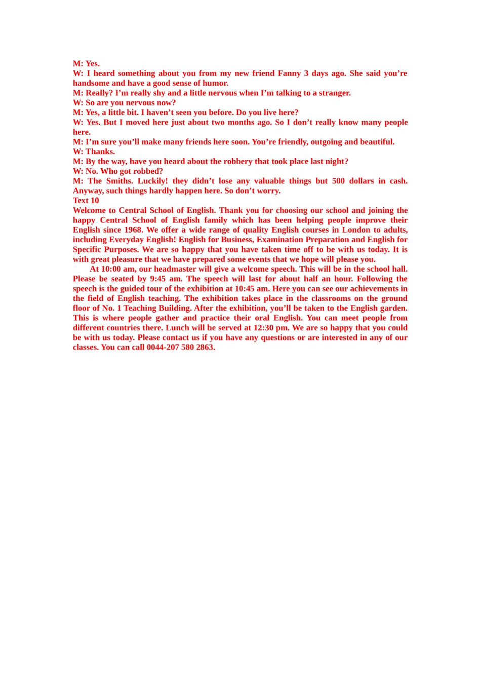 高考英语听力模拟训练 10(答案和听力原文).docx_第3页