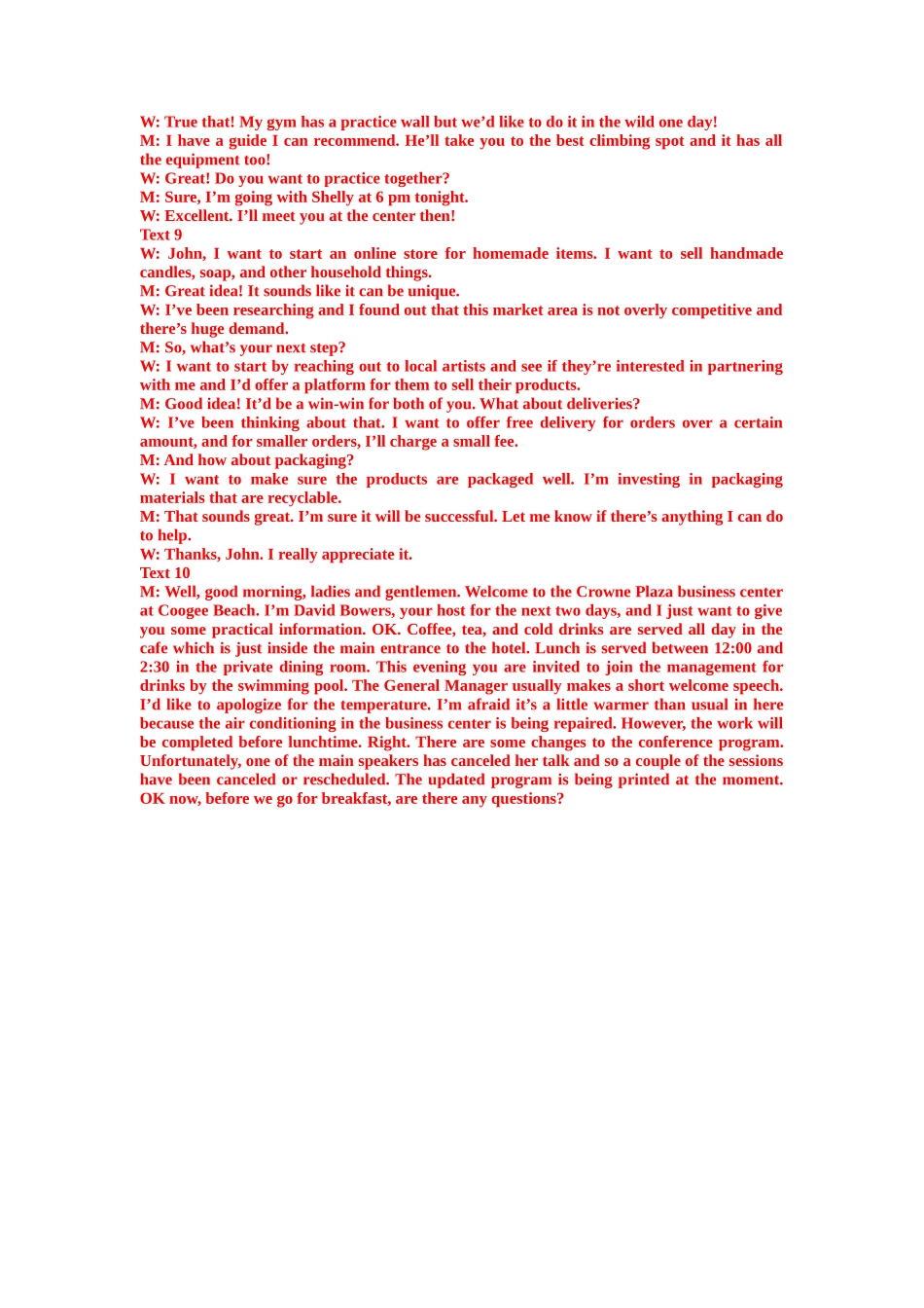 高考英语听力模拟训练 13(答案和听力原文).docx_第3页