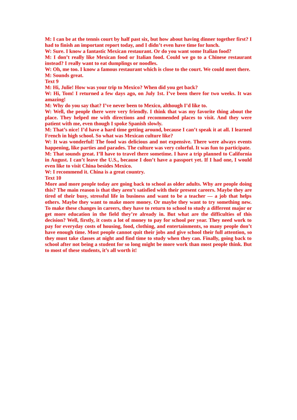高考英语听力模拟训练 16(答案和听力原文).docx_第3页