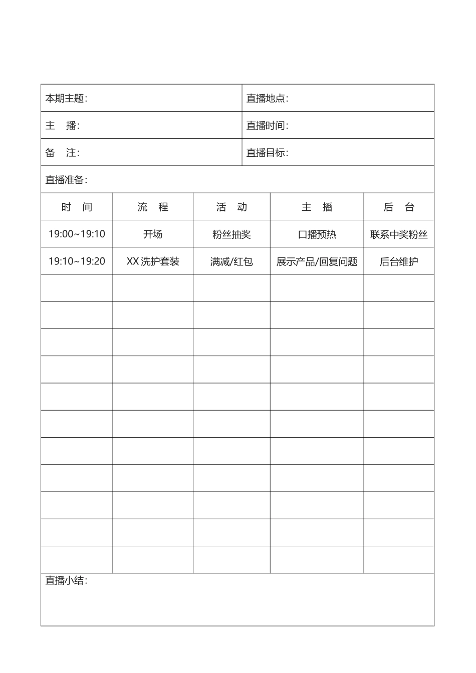 抖音直播流程脚本直播带货方案.docx_第2页