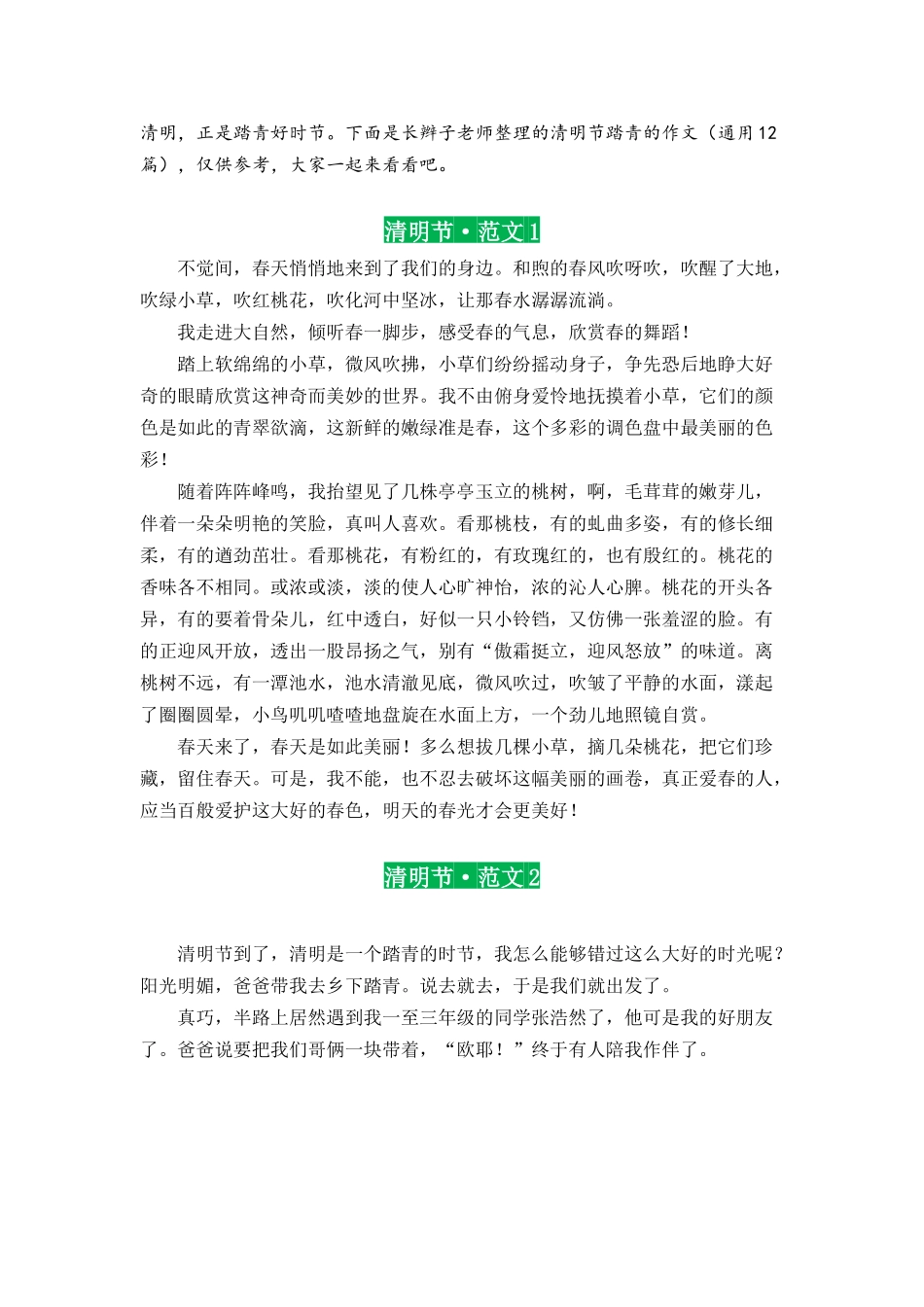清明节踏青范文.docx_第1页