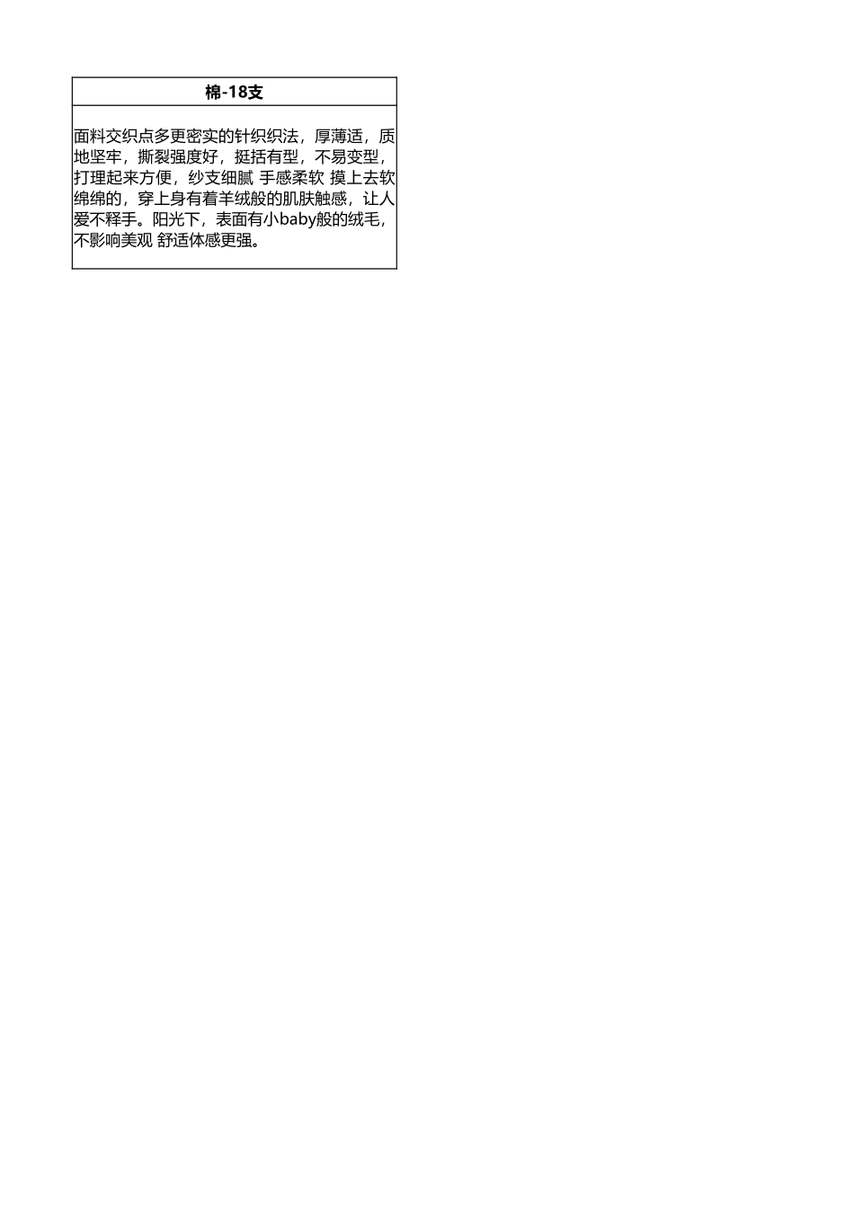 【最新直播脚本】面料资料收集.xlsx_第1页