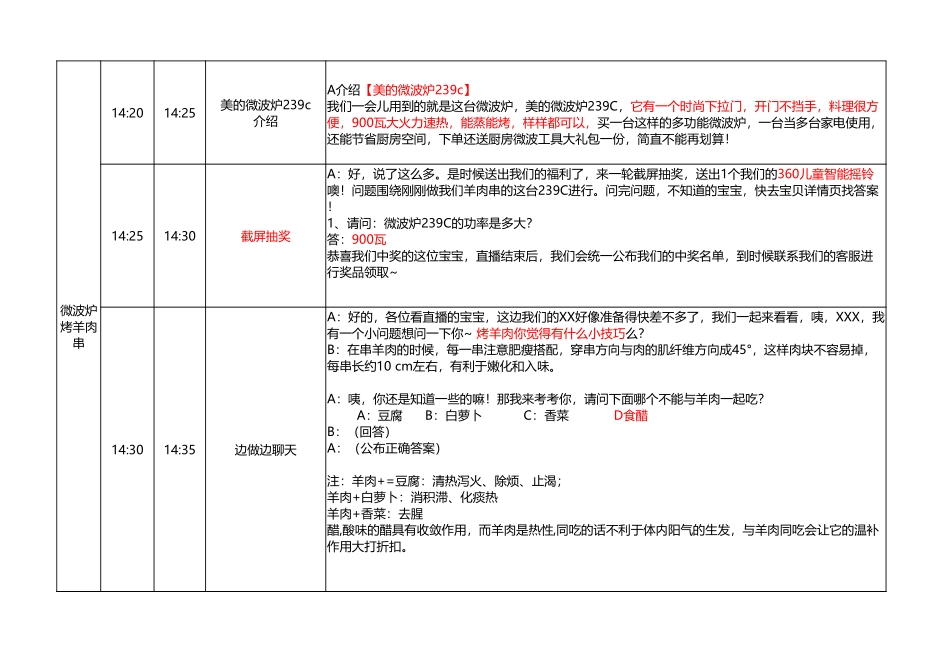 12.11 微波叮美食 直播脚本.xlsx_第3页
