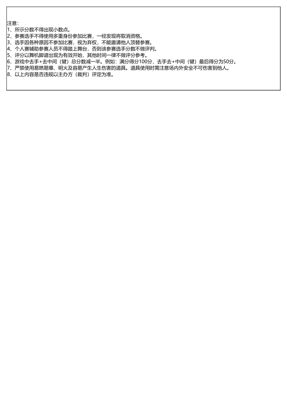 E舞成名评分表【个人花式】.xlsx_第2页