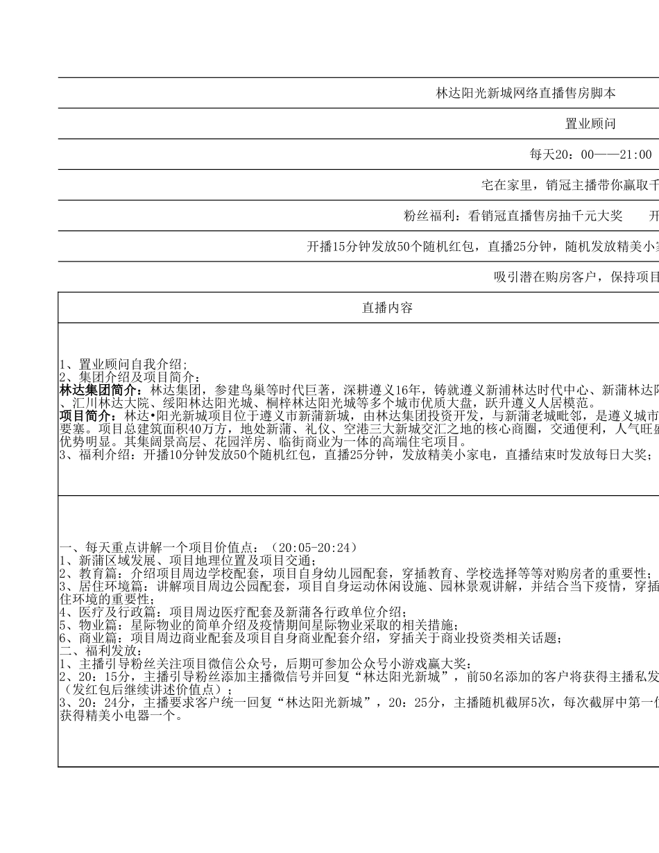 林达阳光新城抖音直播售房脚本.xlsx_第3页