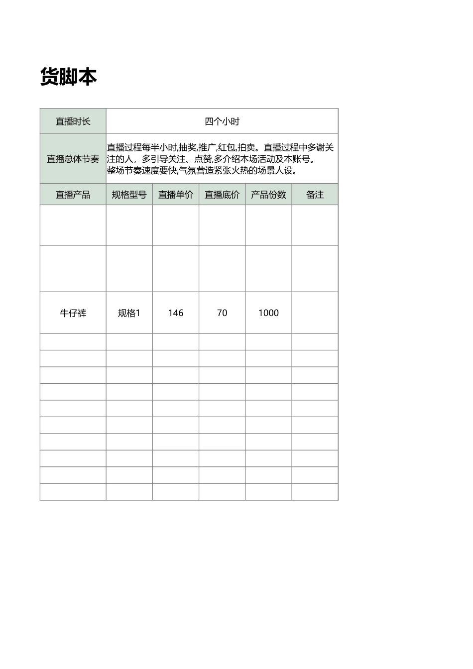 主播直播带货脚本.xlsx_第2页