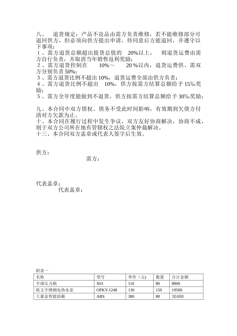 常用合同模版-电器购销合同.doc_第2页