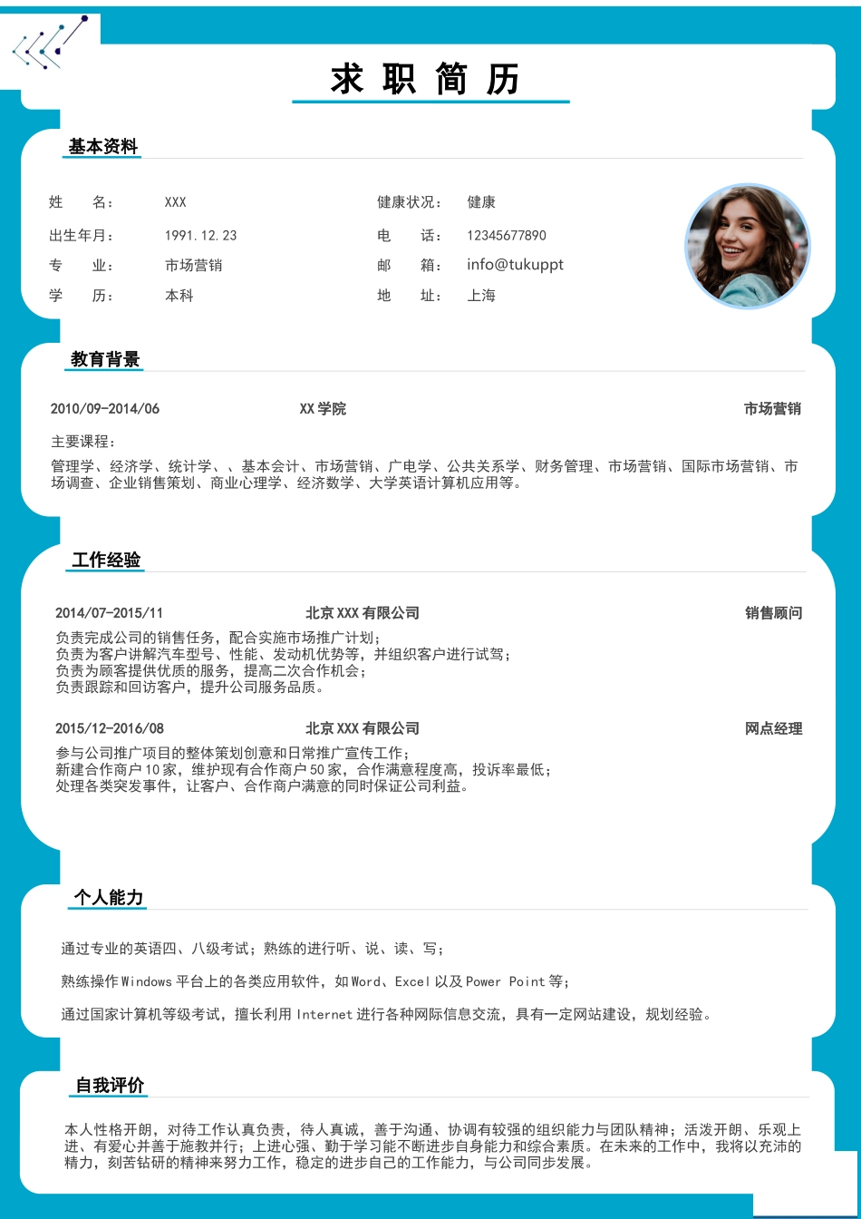 个人简历、自荐信、面试问题模版-1(20).docx_第2页