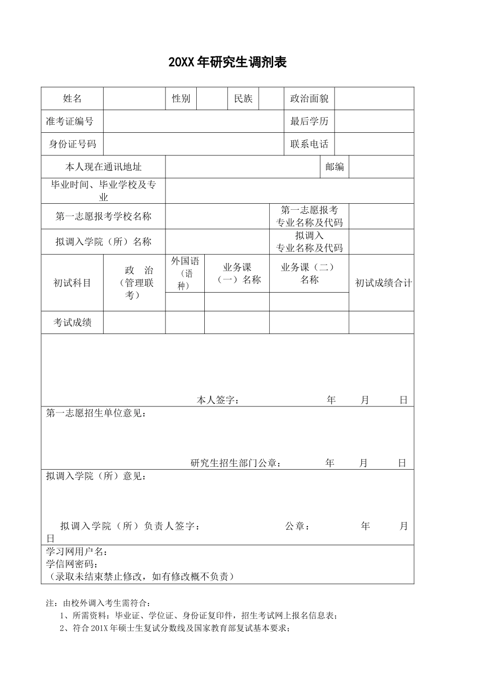 个人简历、自荐信、面试问题模版-3(5).doc_第1页