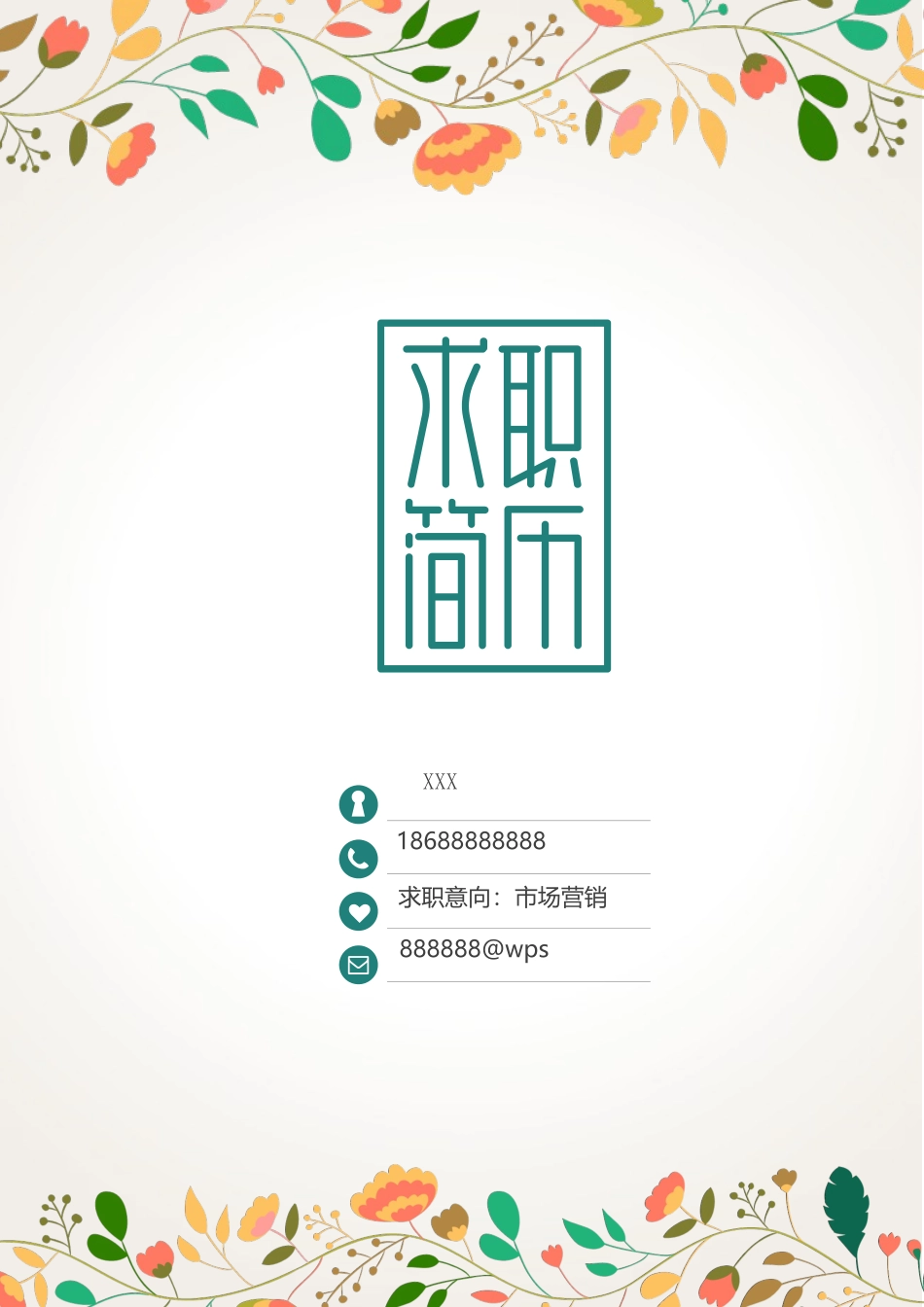 个人简历、自荐信、面试问题模版-4(23).docx_第1页