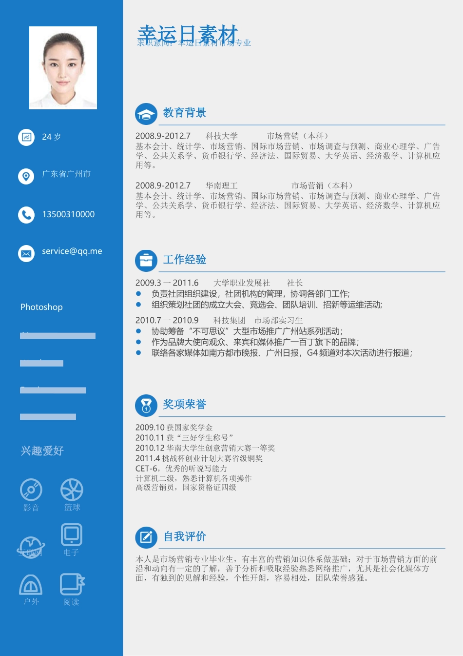 个人简历、自荐信、面试问题模版-09(2).docx_第2页