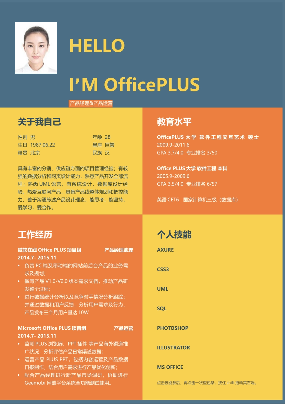 个人简历、自荐信、面试问题模版-10(28).docx_第1页