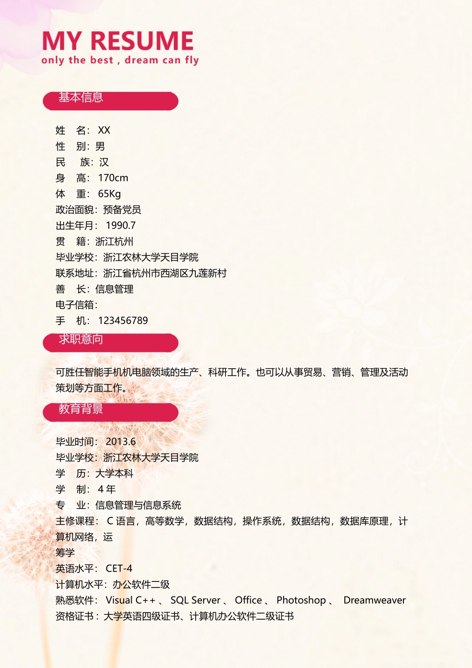 个人简历、自荐信、面试问题模版-11(14).doc_第2页