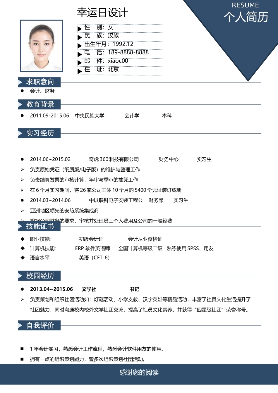 个人简历、自荐信、面试问题模版-13(16).docx_第1页