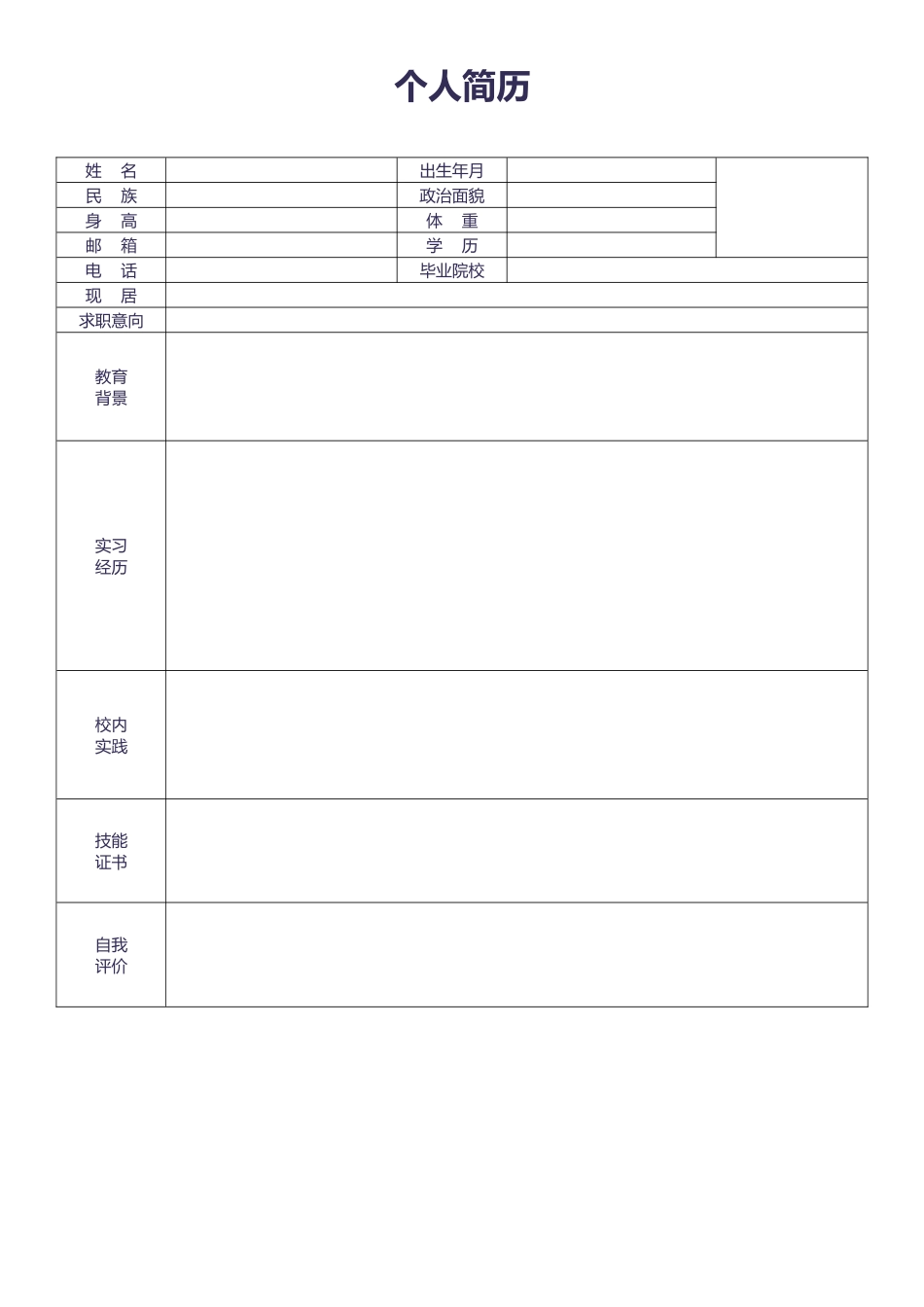个人简历、自荐信、面试问题模版-25(3).doc_第2页
