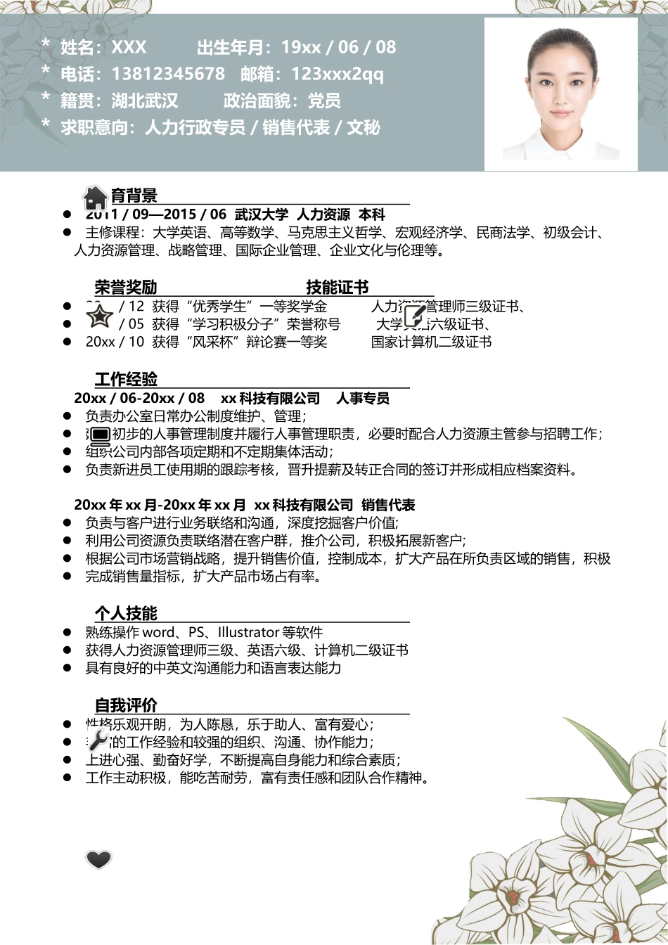 个人简历、自荐信、面试问题模版-40.doc_第2页