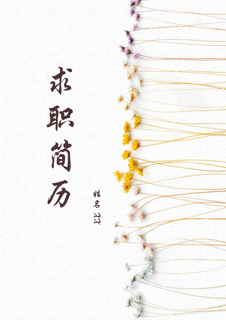 个人简历、自荐信、面试问题模版-48(12).docx_第1页