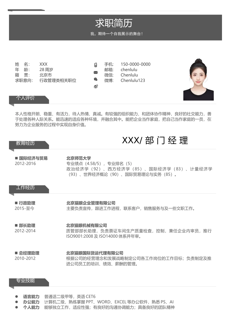 个人简历、自荐信、面试问题模版-72(2).docx_第2页