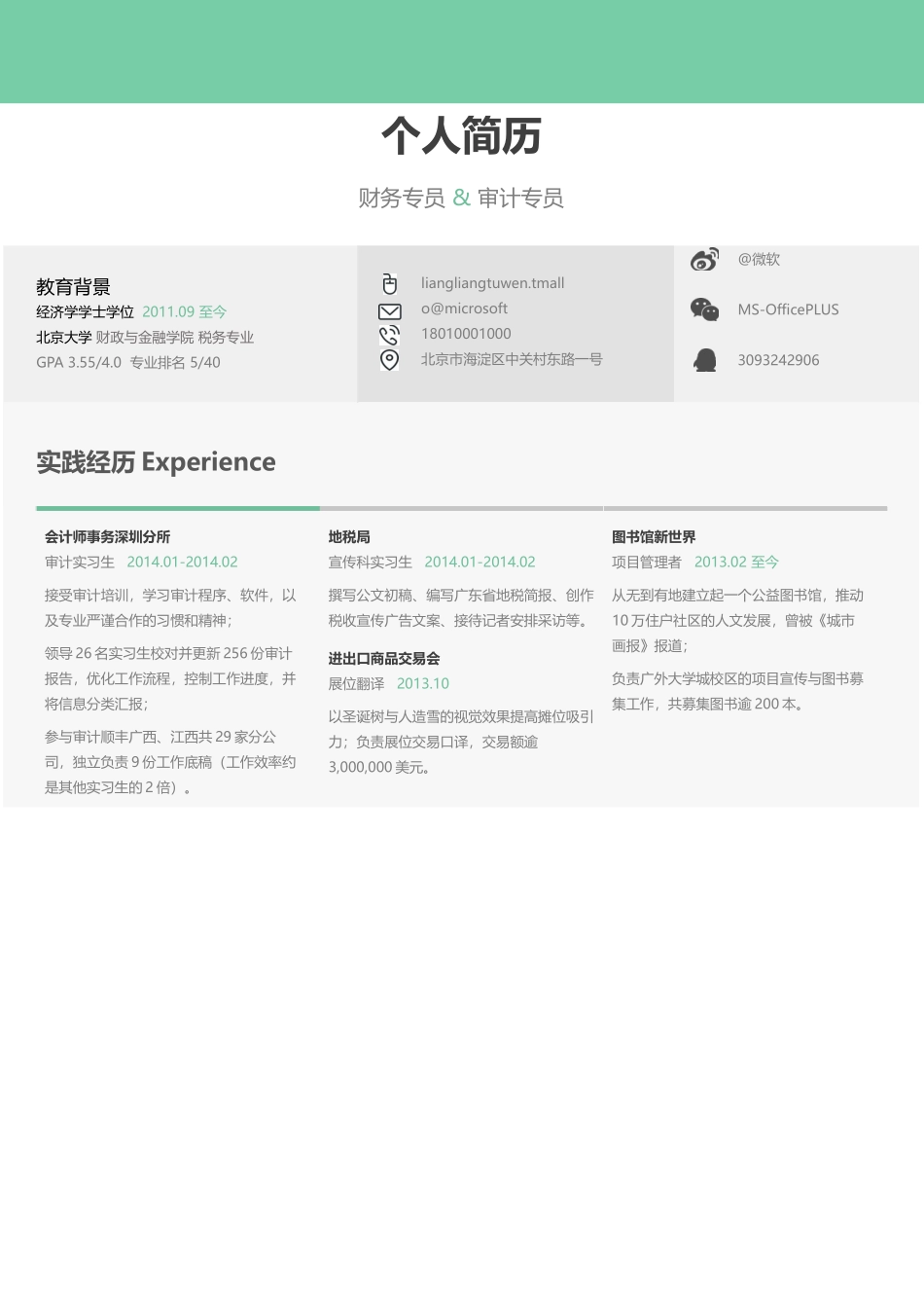 个人简历、自荐信、面试问题模版-74 .docx_第1页