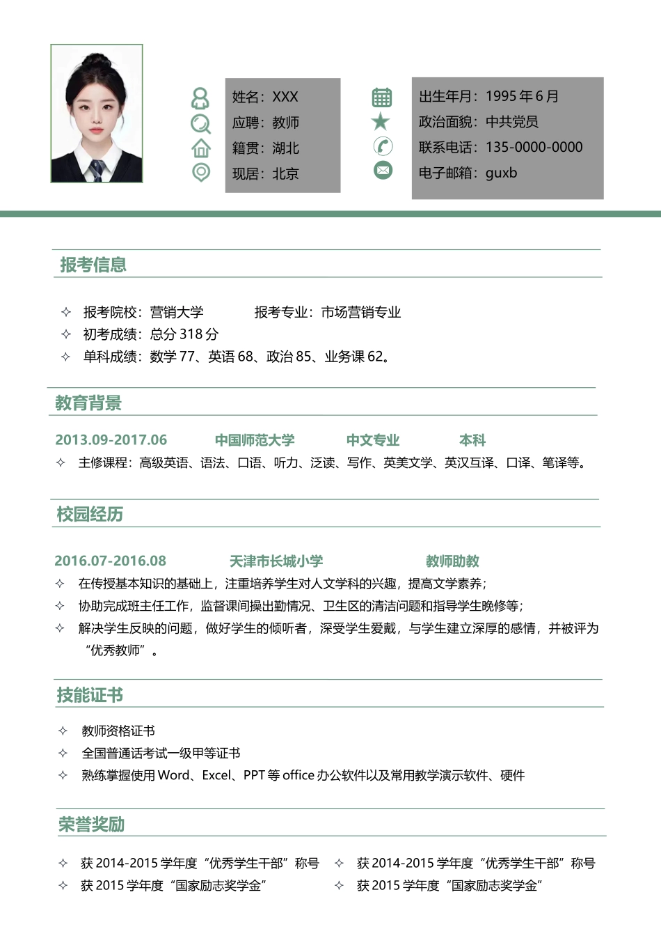 个人简历、自荐信、面试问题模版-87.doc_第2页