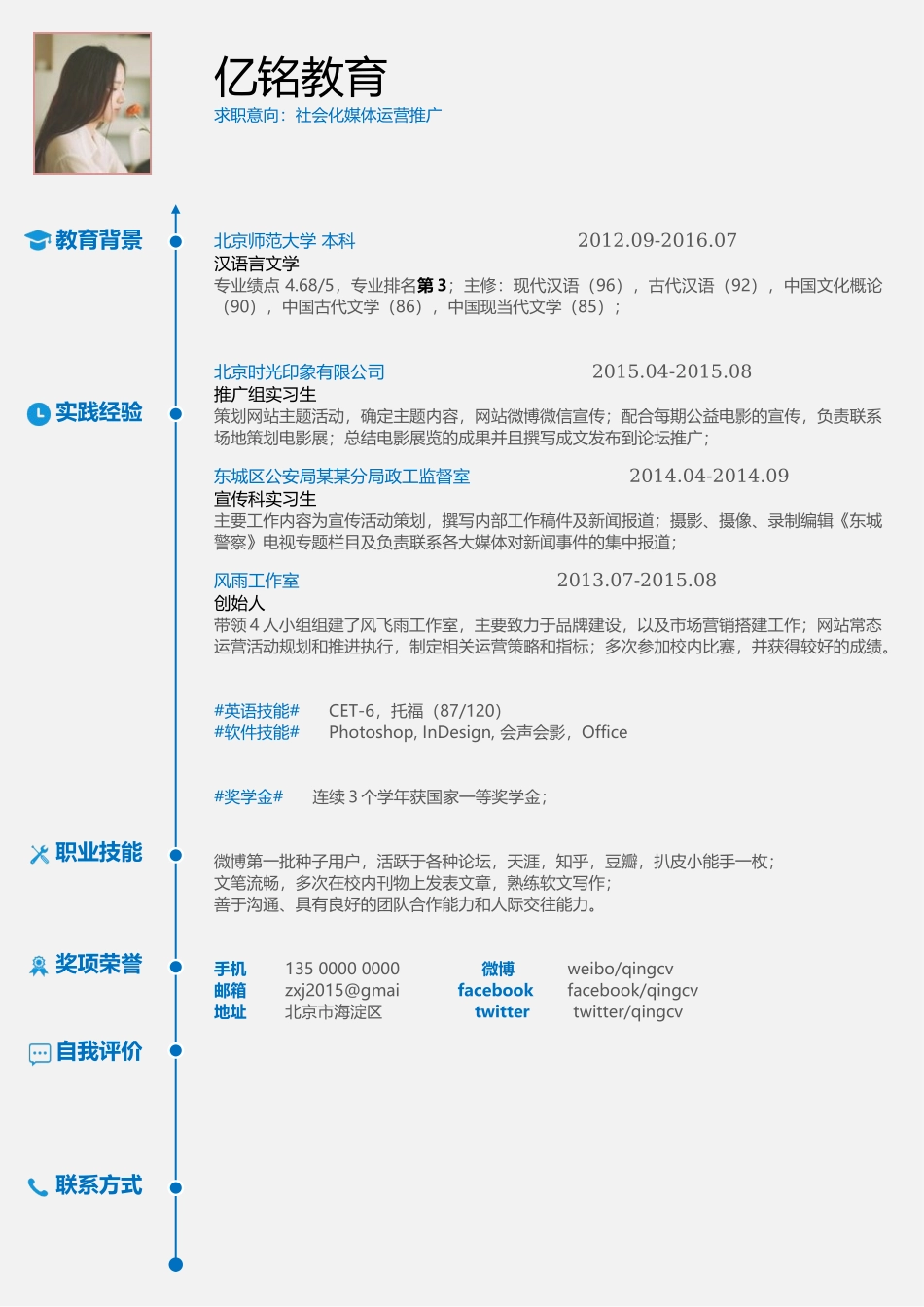 个人简历、自荐信、面试问题模版-0096简历.docx_第1页