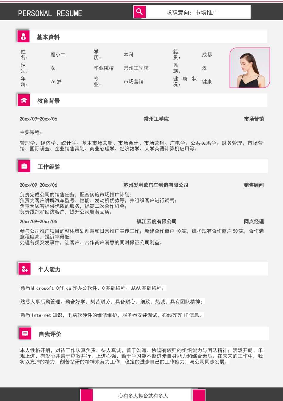 个人简历、自荐信、面试问题模版-98(1).docx_第1页