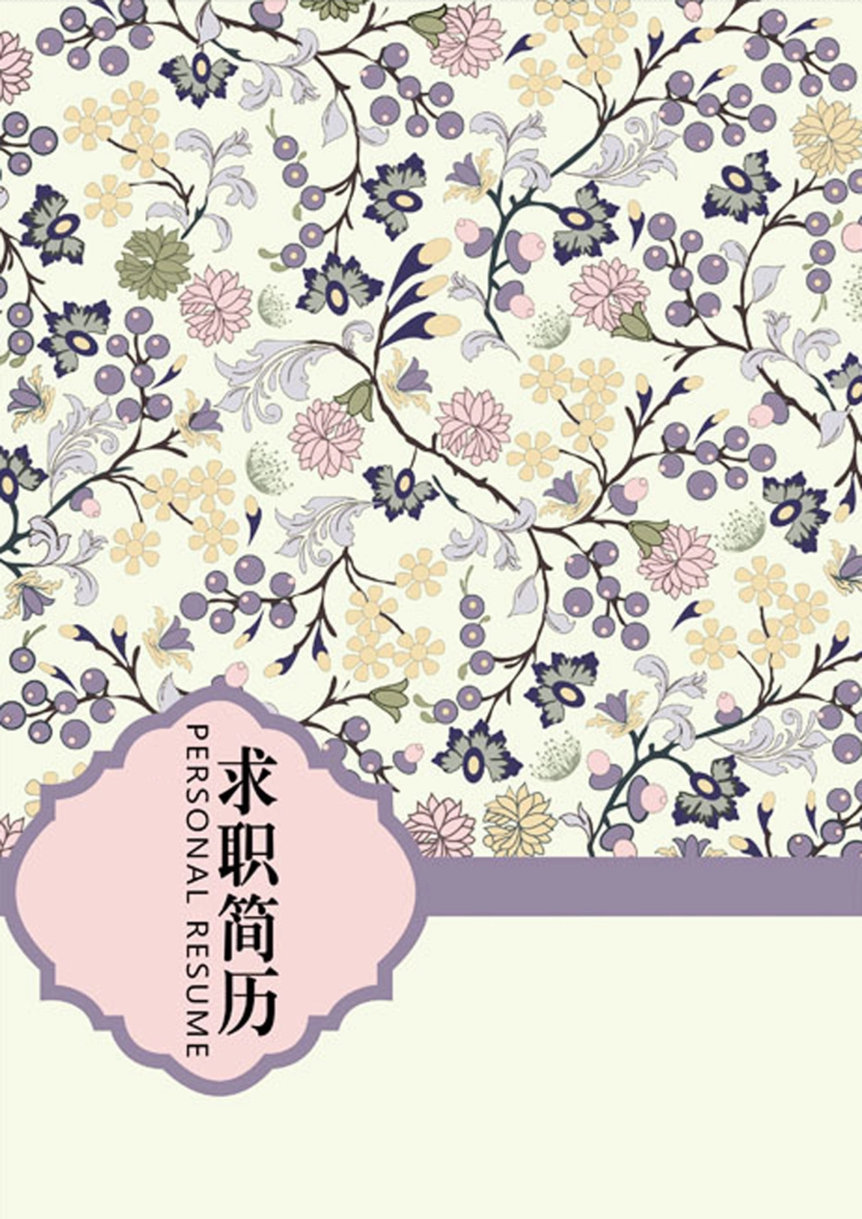 个人简历、自荐信、面试问题模版-套餐13.doc_第1页